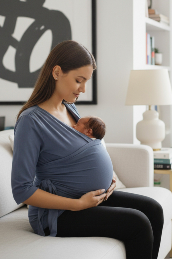 Top pro kontakt kůže na kůži – modrý