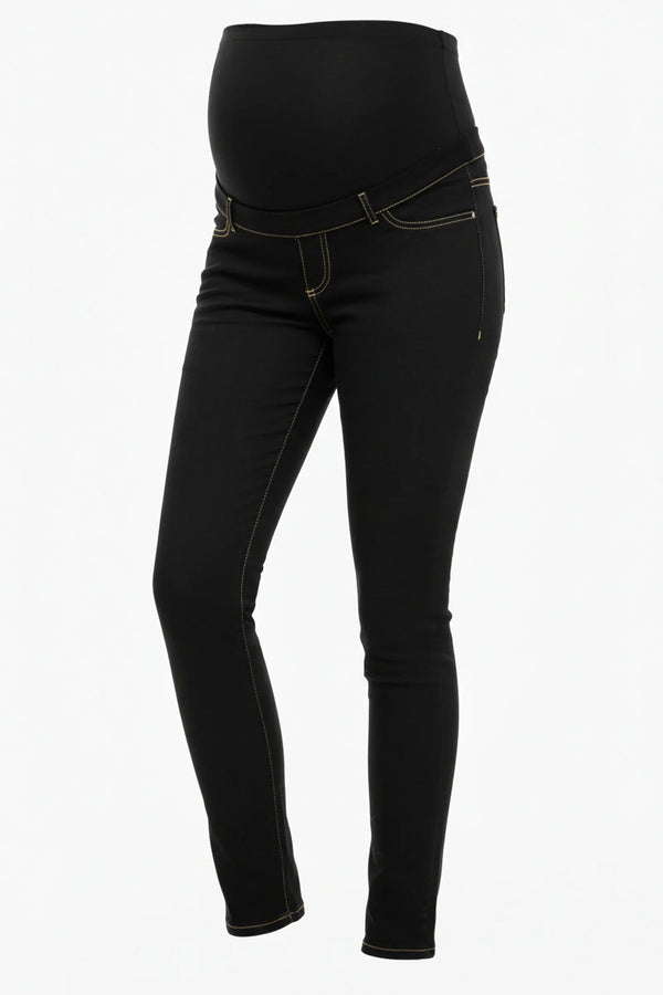 Elastické těhotenské džíny s odnímatelným páskem