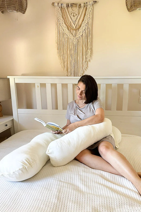 Polštář pro těhotné a kojící 3 v 1 - ecru