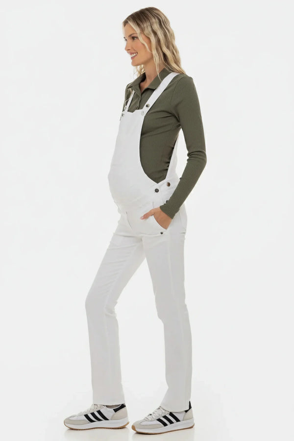 Těhotenská džínová kombinéza