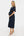 Těhotenské plisované společenské šaty – tmavě modré
