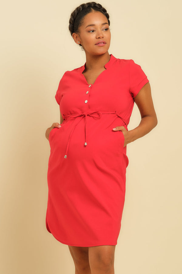 Strečové těhotenské a kojící šaty